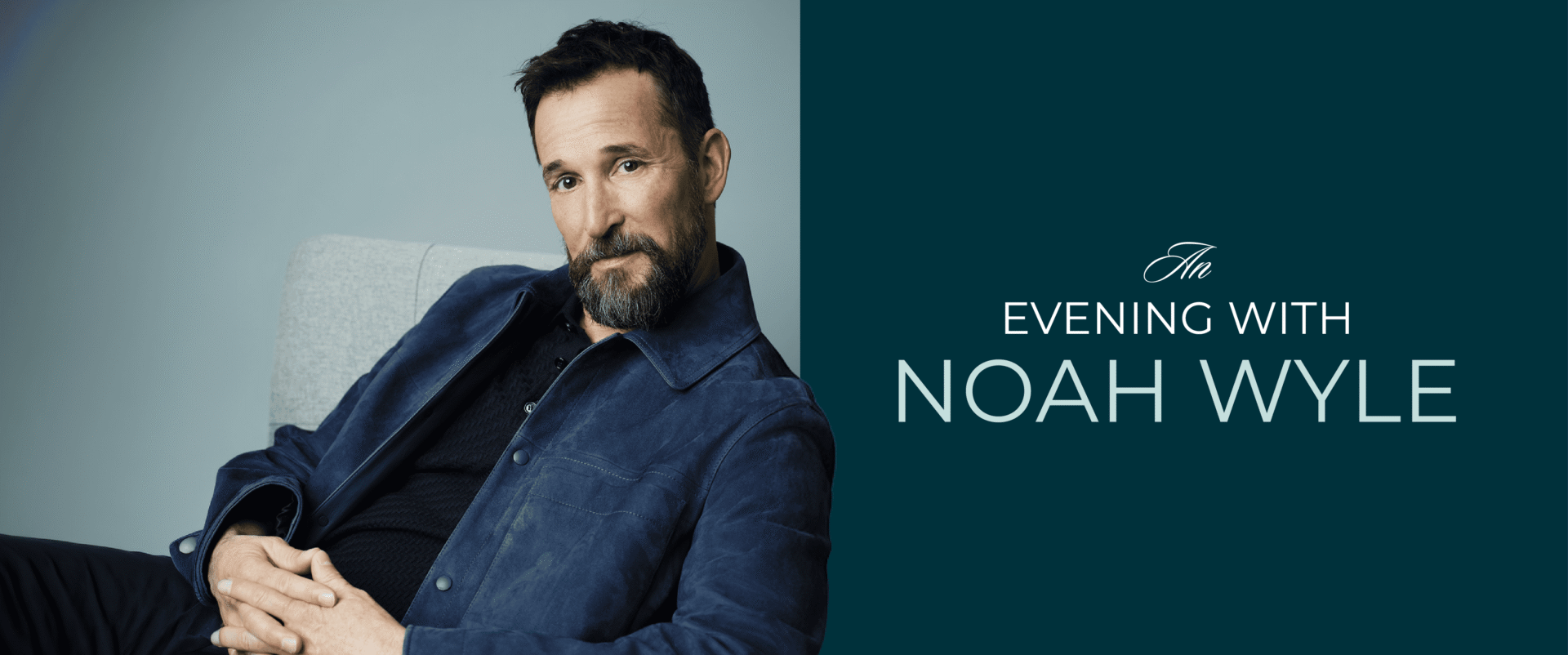 An Evening with Noah Wyle Headerline Graphic for mobile and tablet 1